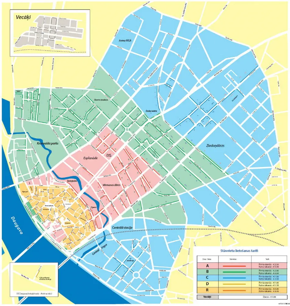 Паркувальні зони Риги